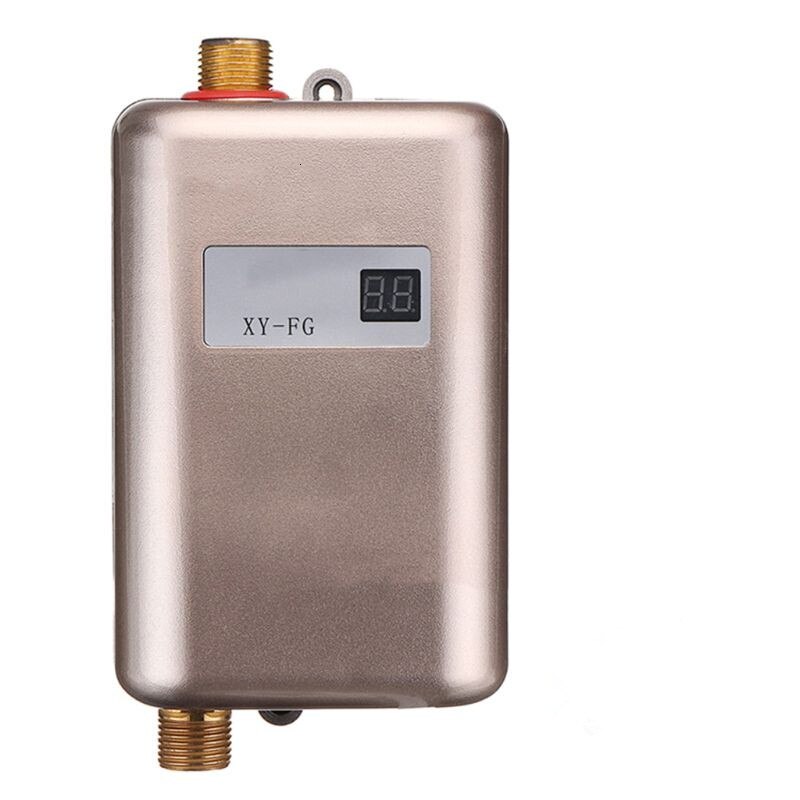 3800W Water Heater Mini Tankless Instant kitchen Heating Thermostat US Plug Intelligent Energy Saving Waterproof 10166: gold / AU Plug