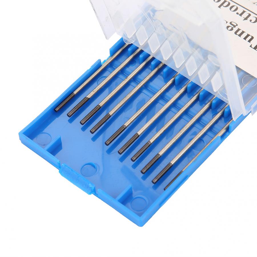 Wolfraam Elektrode Professionele 10 Pcs Paars Composiet Wolfraam Elektrode Hoofd Wolfraam Naald Tig Wolfraam Staaf 1.6*150Mm