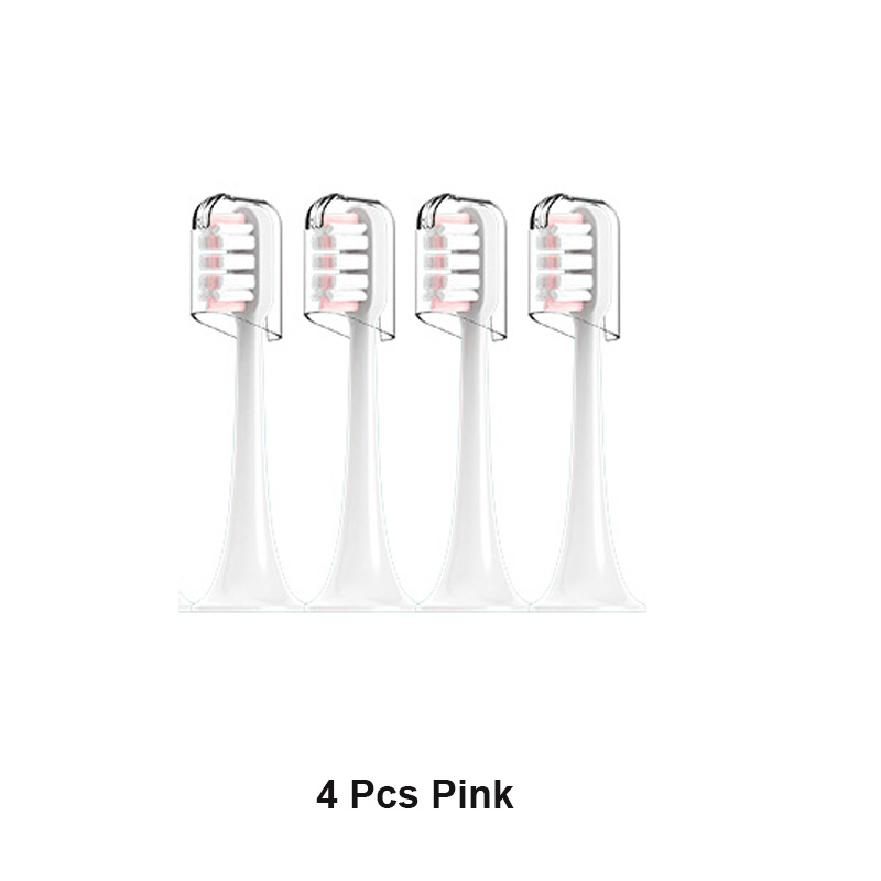 For xiaomi Mijia T300/T500/T700 Sonic Electric Toothbrush Heads Replaceable Refill Nozzles 4 Colors with Anti-Dust Caps 4/20Pcs: PURPLE