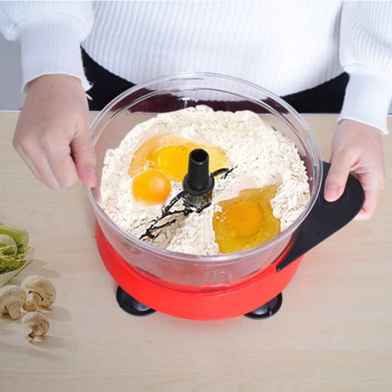 Mixer fødevareprocessor køkken manuel kraftig æggemaskine kødkværn grøntsagshakker shredder rustfrit stål knivskærer
