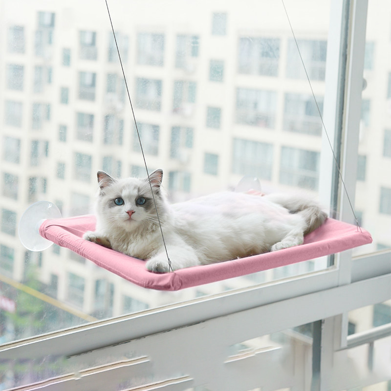 Pet Accessories Cat Hanging Beds Warm Comfortable Sunny Seat Window Mount Kitten Hammock Pet Shelf Seat Beds Bearing 20kg House: 5