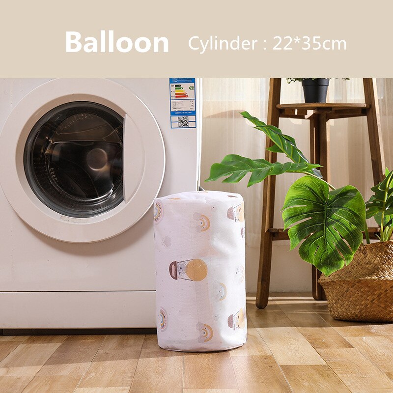 Dirty Laundry Bag for Washing Underwear Clothing Cute Printing Neatening Storage Bra Socks Organizador Folding Laundry Wash Bags: Ballon 22-35cm