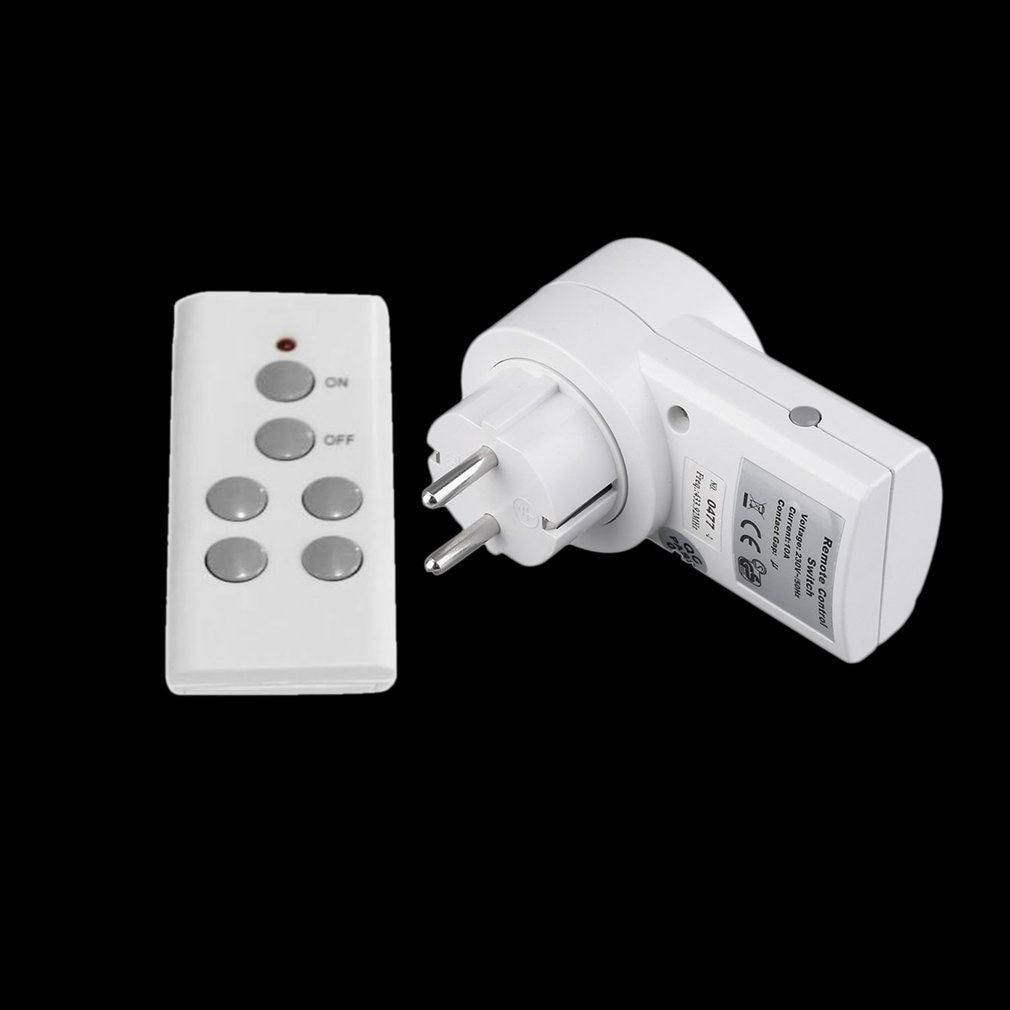 1 Wireless Remote Control Power Outlet Light Switch Socket 1 Remote EU Plug Newest