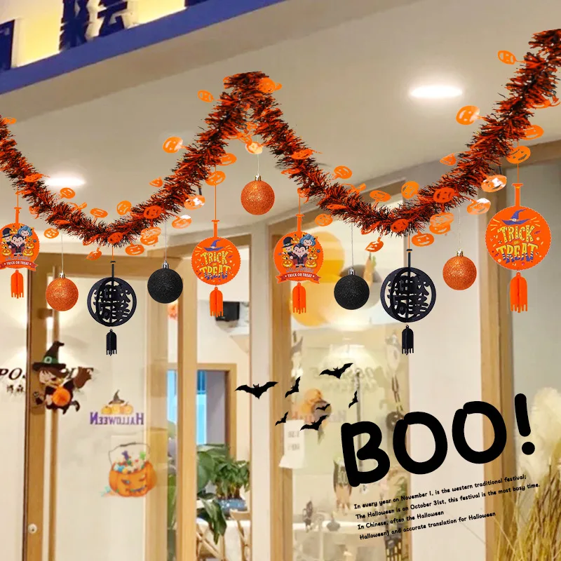 Rekwizyty robić dekoracji na Halloween, zawieszki z kwiatami latte, zaopatrzenie solidny, zawieszka z flagą dyni, ozdoby na Halloween