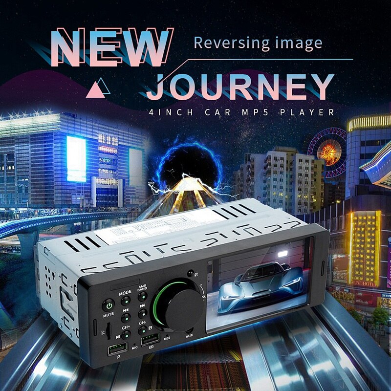 Car Mp5 Player 1Din 4,1 pulgadas TFT Car Stereo MP5 Player Radio FM BT4.0 USB AUX RCA mando a distancia coche MP4,MP5 , 7805