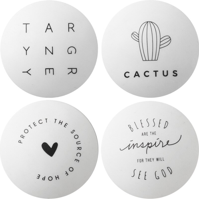 4Pcs Self Adhesive Rubber Door Buffer Wall Protectors Door Stopper: A