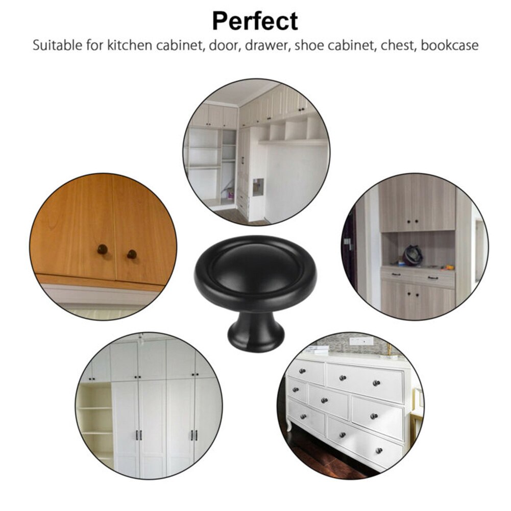 20Pcs Aluminum Alloy Cabinet Door Handles Drawer Pulls Knobs Bathroom Kitchen