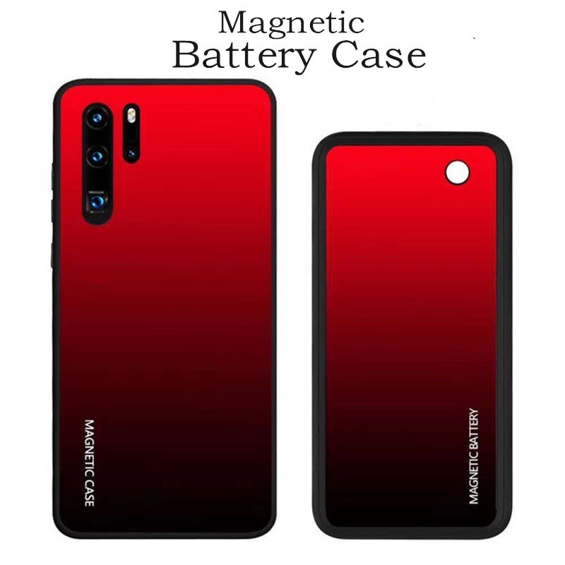 Draadloze Magnetische Acculader Gevallen Voor Huawei P30 Pro Batterij Case 5000Mah Draadloze Opladen Batterij Power Bank Cover Case