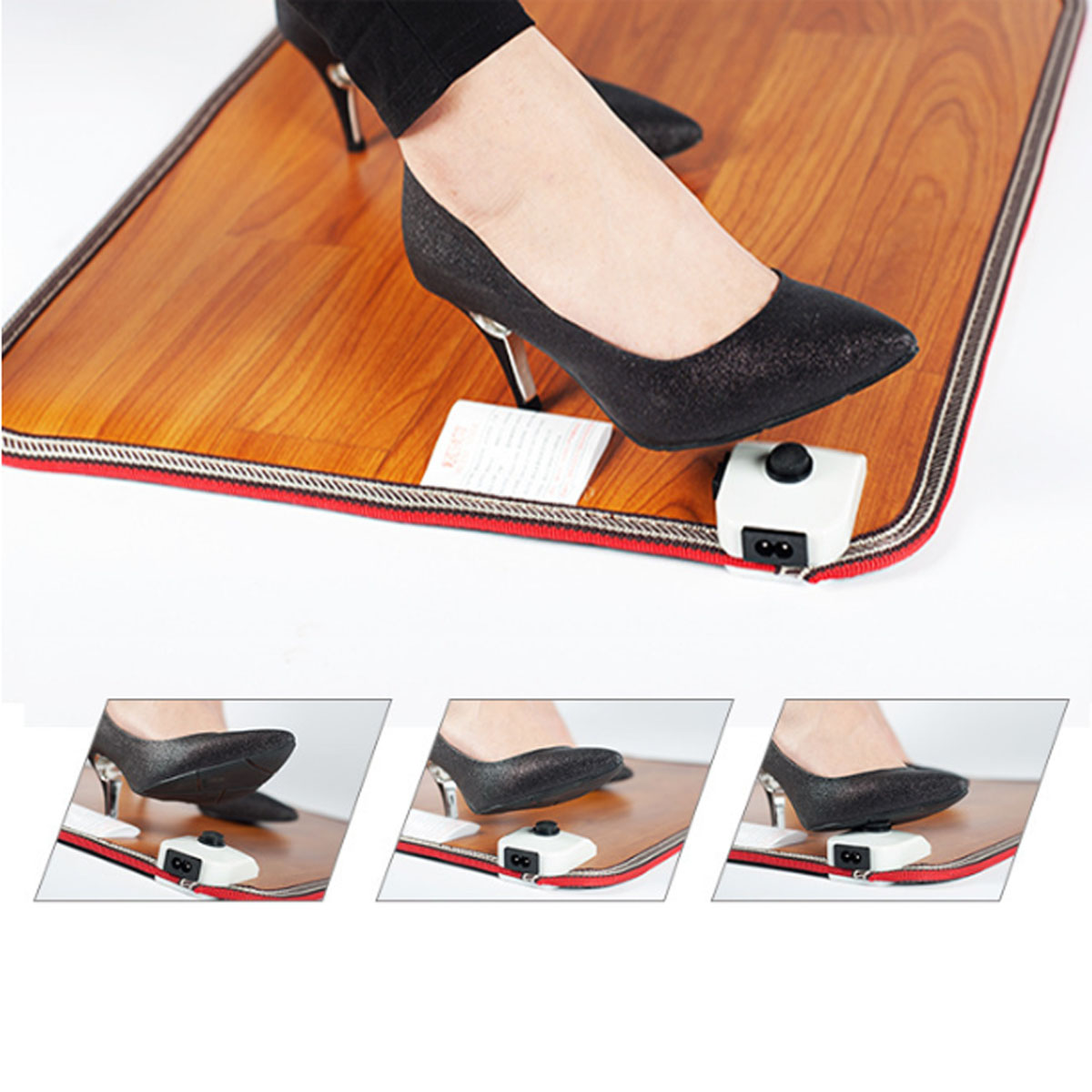 Feet Warmer Electric Heating Mat Quick Heat Waterproof 55*50cm/50x30cm Winter Electric Foot Feet Warmer Heated Floor Carpet Pad