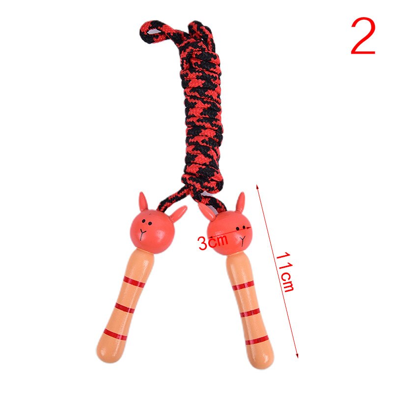 Animals Rope 1.98M/2.18M Lovely Cartoon Wood Handle Kids Children Skipping Jump Rope Sport Exercise Tool: 2