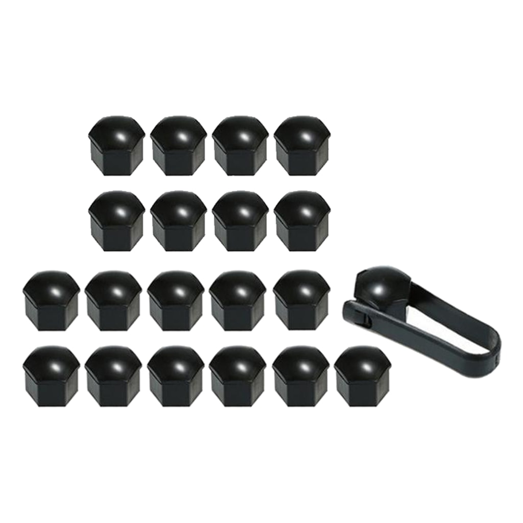 20 Sets Universal 22mm Wheel Nut Cover Caps With Removal Dismantle Tool