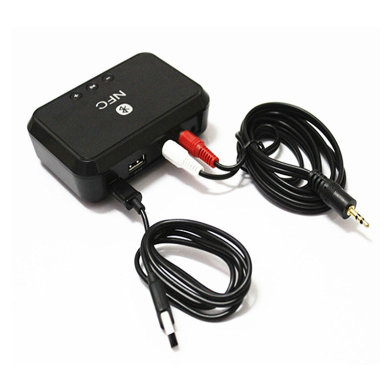 Bluetooth V4.1 Edr Ontvanger Adapter Nfc 3.5Mm Rca Audio Aux Kabel Draadloze Bluetooth Stereo Dongle Receptor Voor Thuis Speaker