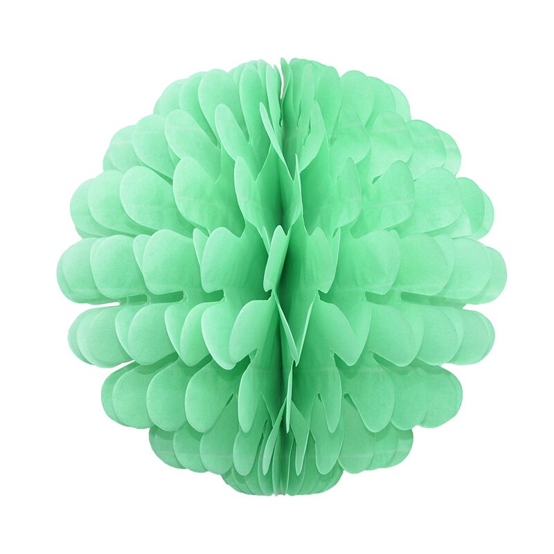 1 pc 20/25 cm Papier Bommel Blume Ball Heimat Hochzeit Dekoration Baby Dusche Geburtstag Partei Liefert Dekorative Papier pom Poms: Grün / 25cm