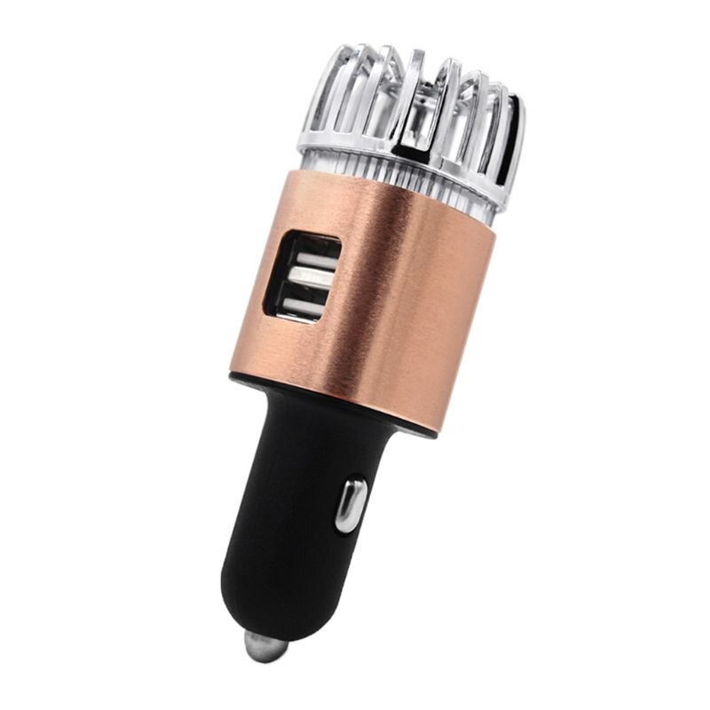 2 en 1 voiture double USB Air frais ionique purificateur barre d'oxygène Ozone ioniseur générateur de fumée pour voitures plus propre voiture ioniseur d'air purificateur: B