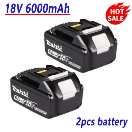 100%  originale makita 18v 6.0ah genopladelige batterier, egnet til makita  bl1830 bl1830b bl1840 bl1850b elværktøjsbatteri: Lysegrøn