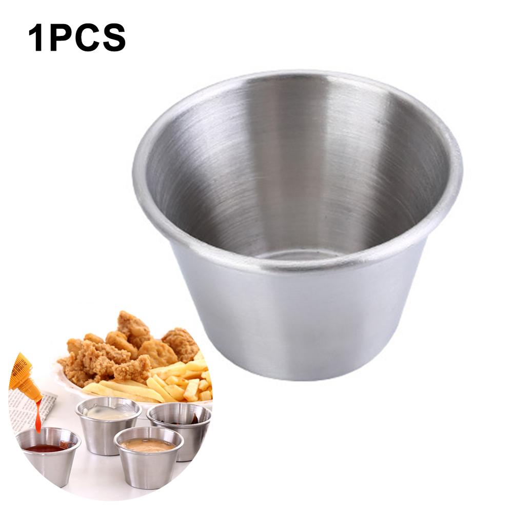 1/4 Stuks 50Ml Saus Cup Rvs Saus Cup Kruiderij Saus Cups Tomaat Saus Container Dompelen Kom Voor Thuis party: JJ2025670-SR1-01