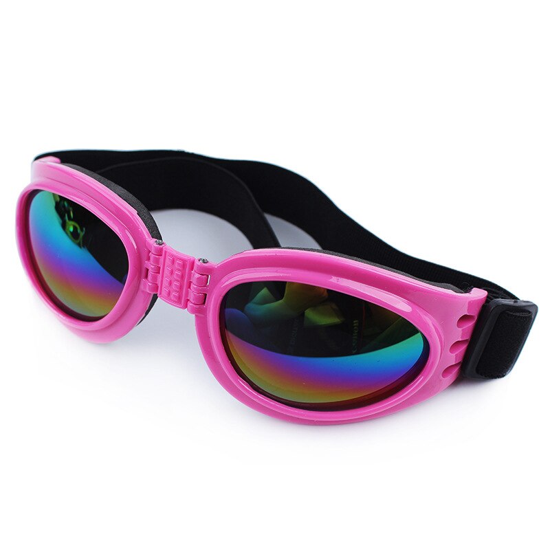 5 Kleuren Opvouwbare Hond Bril Medium Grote Hond Huisdier Bril Huisdier Eyewear Waterdichte Hond Bescherming Goggles Uv Zonnebril: Pink