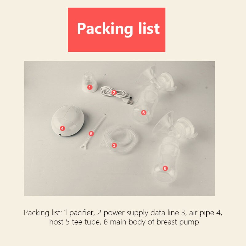 Electric breast pump unilateral and bilateral breast pump manual silicone breast pump baby breastfeeding accessories