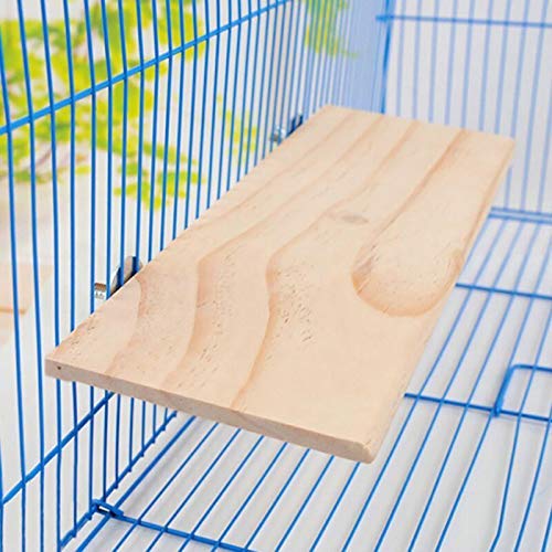 Wood Stand Platform Pet Perch Shelf Board for Parrot Budgie Cockatiel Conure Hamster Mouse Chinchilla Rat Gerbil
