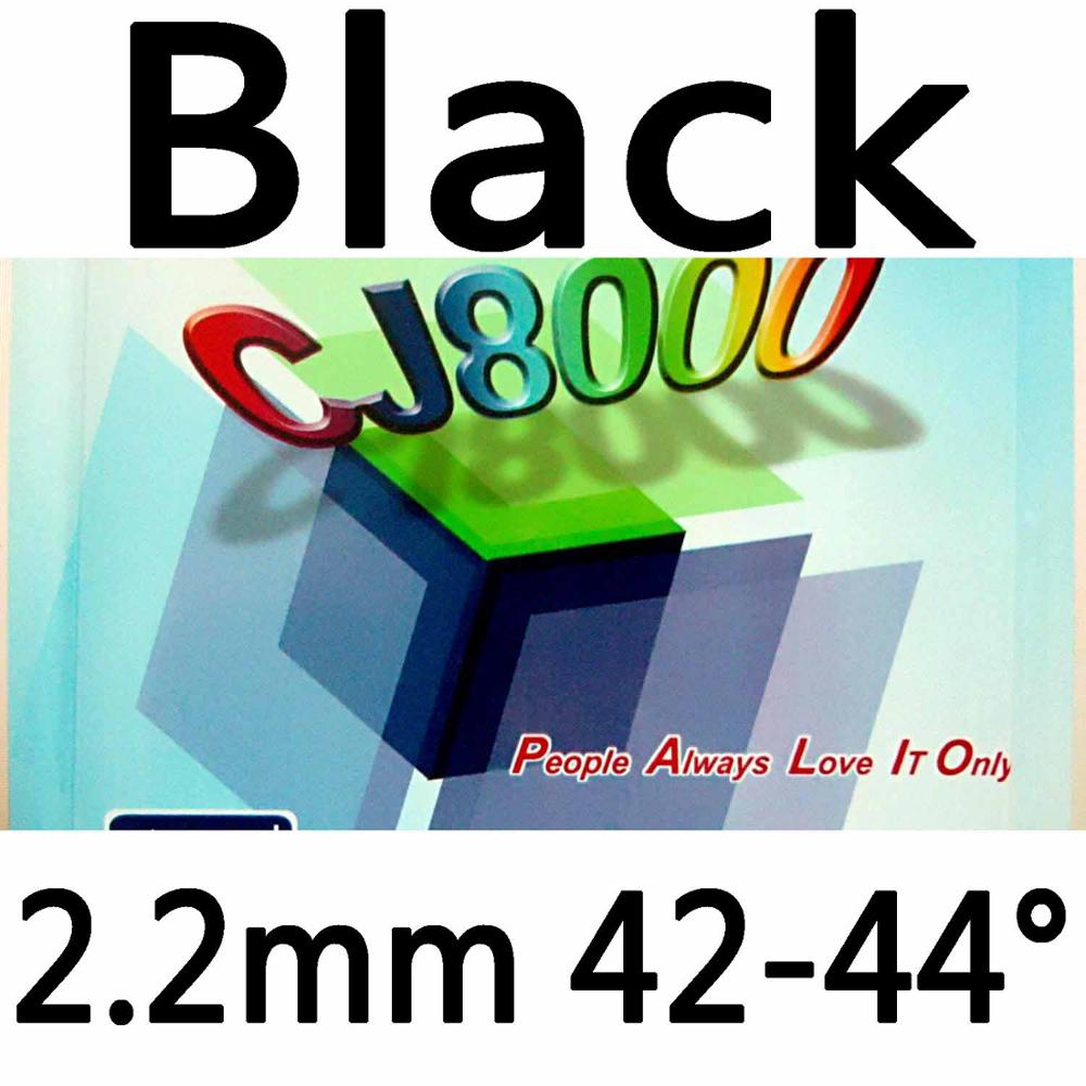 Original Palio CJ8000 (CJ 8000, CJ-8000) 42-44 (BIOTECH) pips-in table tennis / pingpong rubber with sponge: Black 2.2mm H42-44