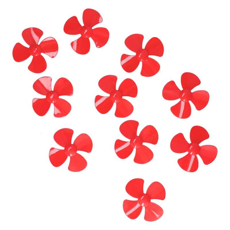 4 Blades Propeller Boot Propellers Met 2Mm Gat Voor Afstandsbediening Auto Model: Rood