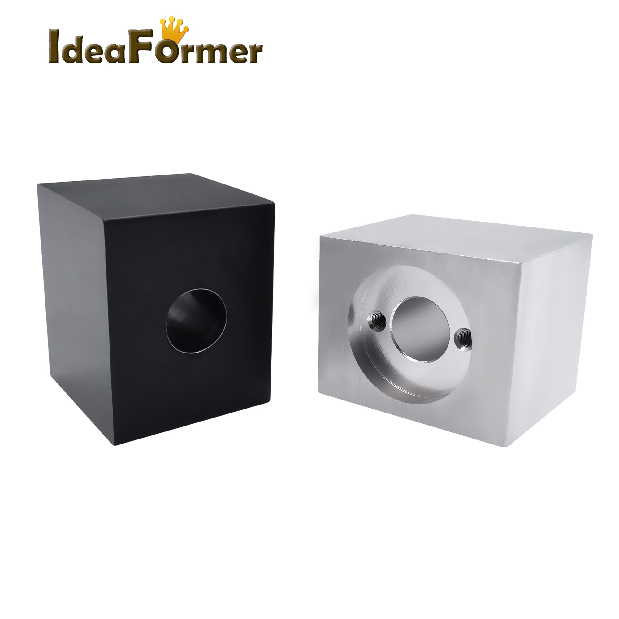 Ideaformer T8 Lead Screw Nut Housing Bracket For 3D Printer Parts T8 Trapezoidal Lead Screw Conversion Nut Seat Aluminum Block