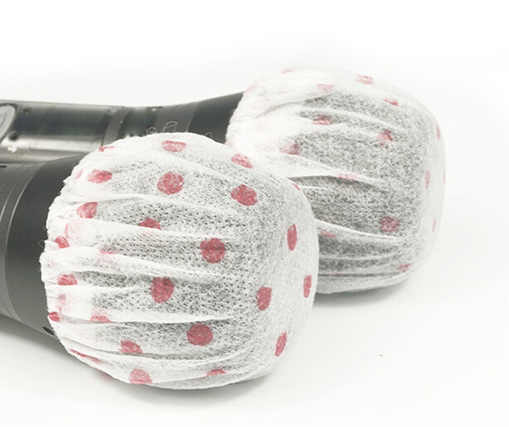 Housse hygiénique pour Microphone, non-tissé, jetable, anti-odeur, éponge Mike, 100 unités, 617