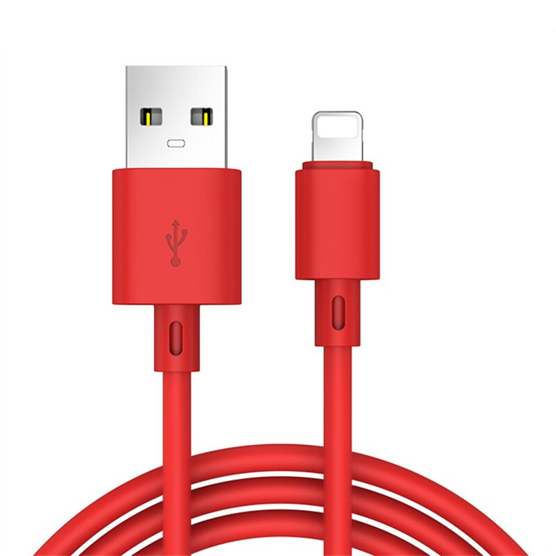 Vloeibare Siliconen Draad Snel Opladen Usb Data Charger Kabel Voor Iphone 6S 7 8 Plus X Xr Xs 11 pro Max Se Usb Charge Kabel 1M 2M 3M