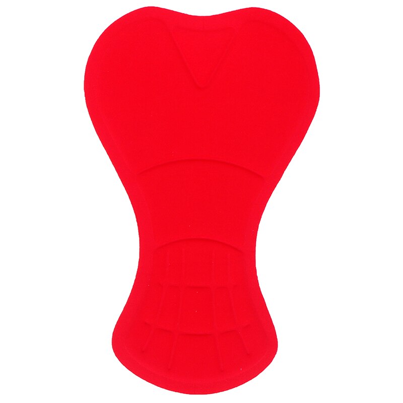 1 stk blød gel cykelshorts pad polstret pude til kvinder mænd cykel shorts bukser: Rød