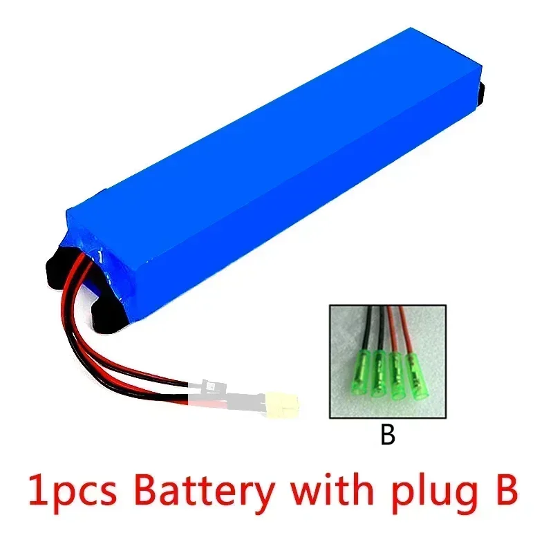 36V batterij 20Ah 18650 lithiumbatterij 10S3P 20000mAh 500W Dezelfde poort 42V elektrische S-scooter M365 E-BK Power batterij met BMS: Sky Blue
