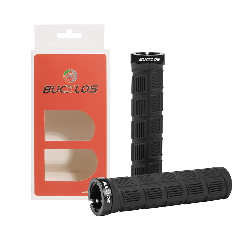BUCKLOS Bicycle Handlebar Grips Double Lock on Mountain Bike Grip Comfortable Shock-absorption MTB Cuffs Anti-slip Bike Handles: WHITE