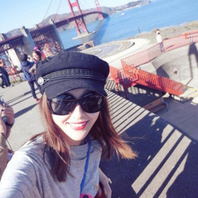 Men Women Winter Greek Fisherman Sailor Cap Fiddler Hat Peaked Cap Sport