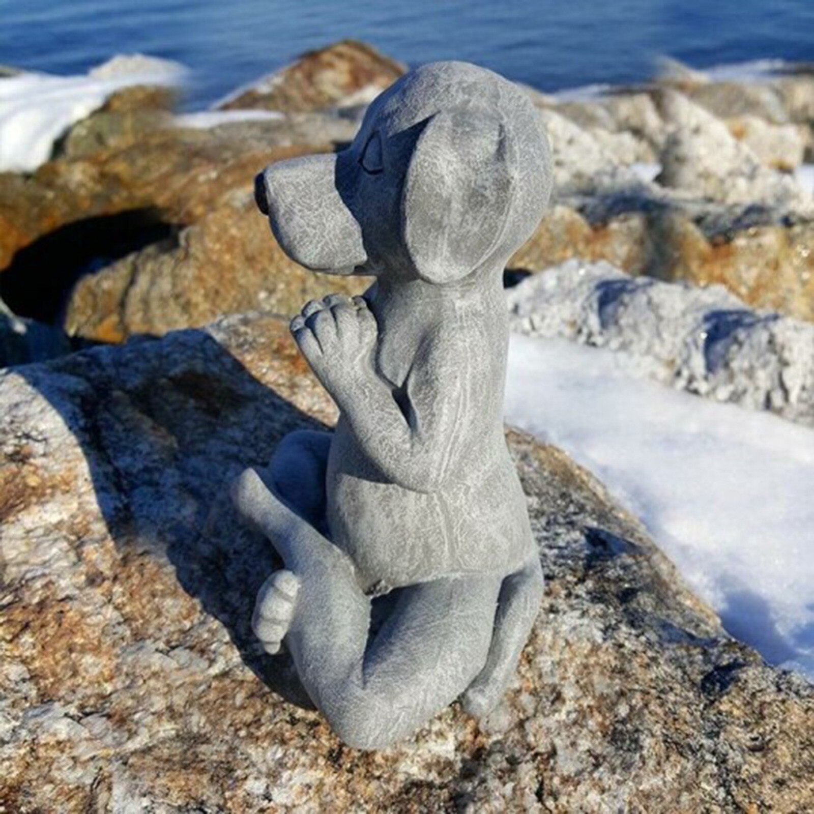 Hond Boeddha, Meditatie Hond Standbeeld-Yoga Hond Tuin Decoratie, Home Decoratie, Tafel Decoratie, mode Sculptuur, Home Room Decor