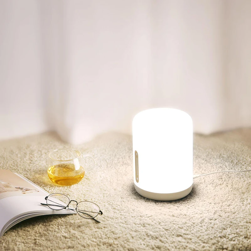 Xiaomi Mijia lámpara de noche 2 mesa inteligente LED luz nocturna colorida 400 lúmenes Bluetooth WiFi Control táctil para Apple HomeKit Siri