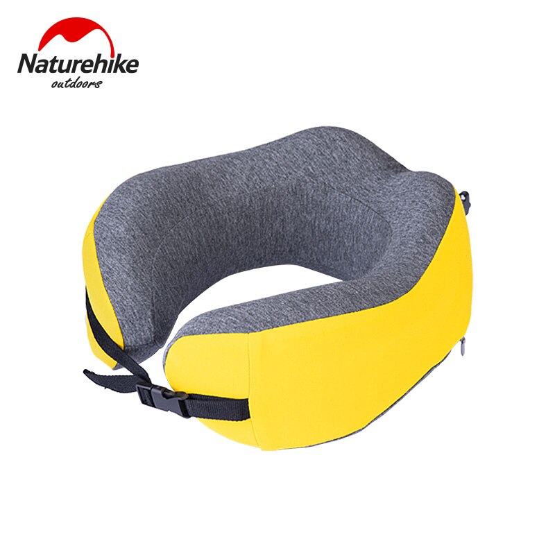 Almohada de espuma de memoria para el cuello almohadas en forma de U para el cuello del avión accesorios de viaje almohadas cómodas para dormir en casa: Yellow