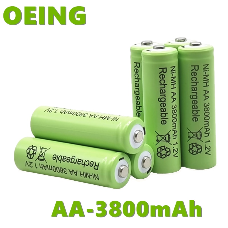 rechargeable battery AA 3800 1.2 V Ni MH 3800 MAH BTY Ni MH 1.2 V 2 control