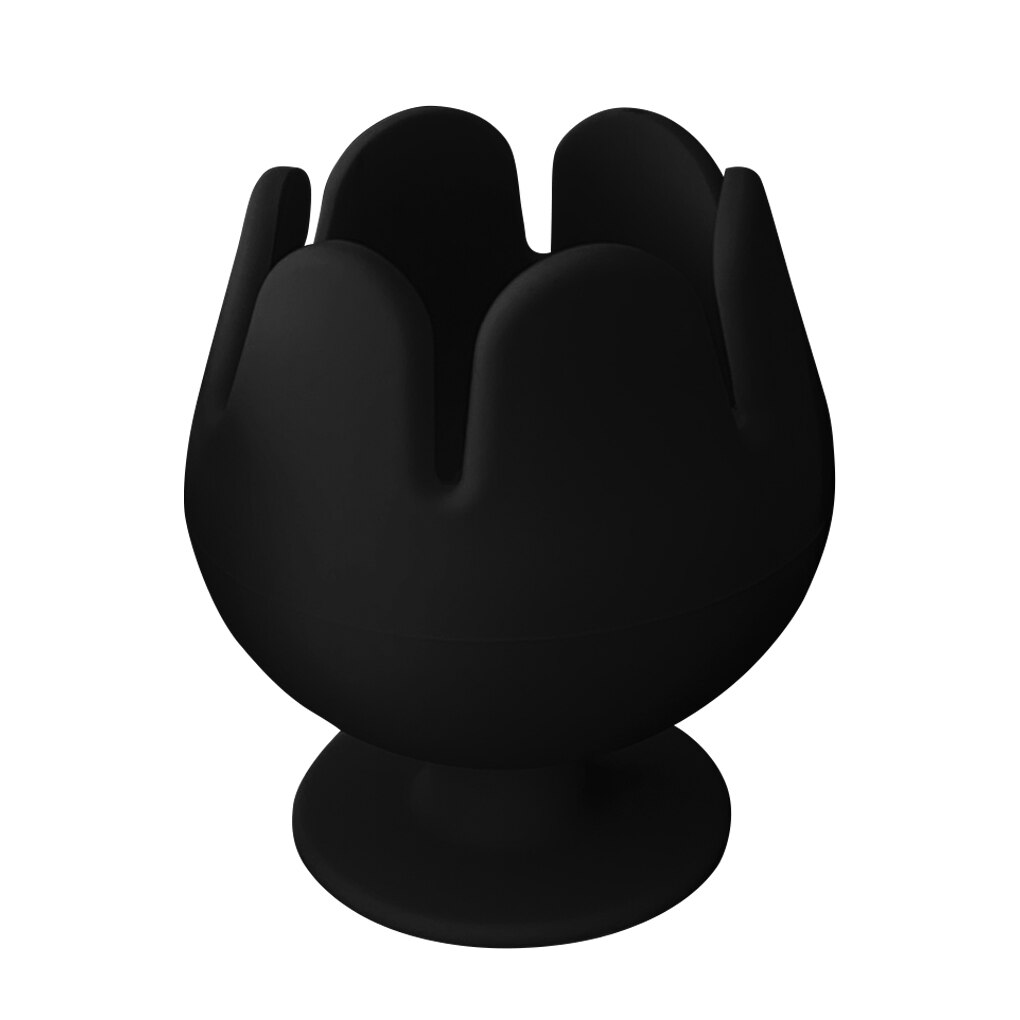 Waste Collector Silicone Sewing Weeding Collector Craft Decoration Desktop Scrap Storage Case, Black