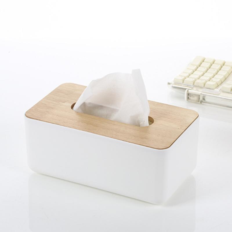 230*130*100 Mm Home Tissue Box Bontainer Tissue Doos Houder Houten Cover Papieren Servet Case Hoge Pp Plastic