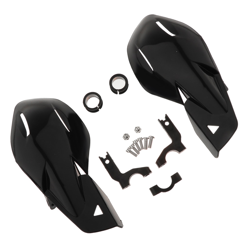 1 Pair Universal Handlebar 7/8 inch Hand Guards Handguard Windshield Wind Cold Protector for ATV Dirt Bike Motocross - Black