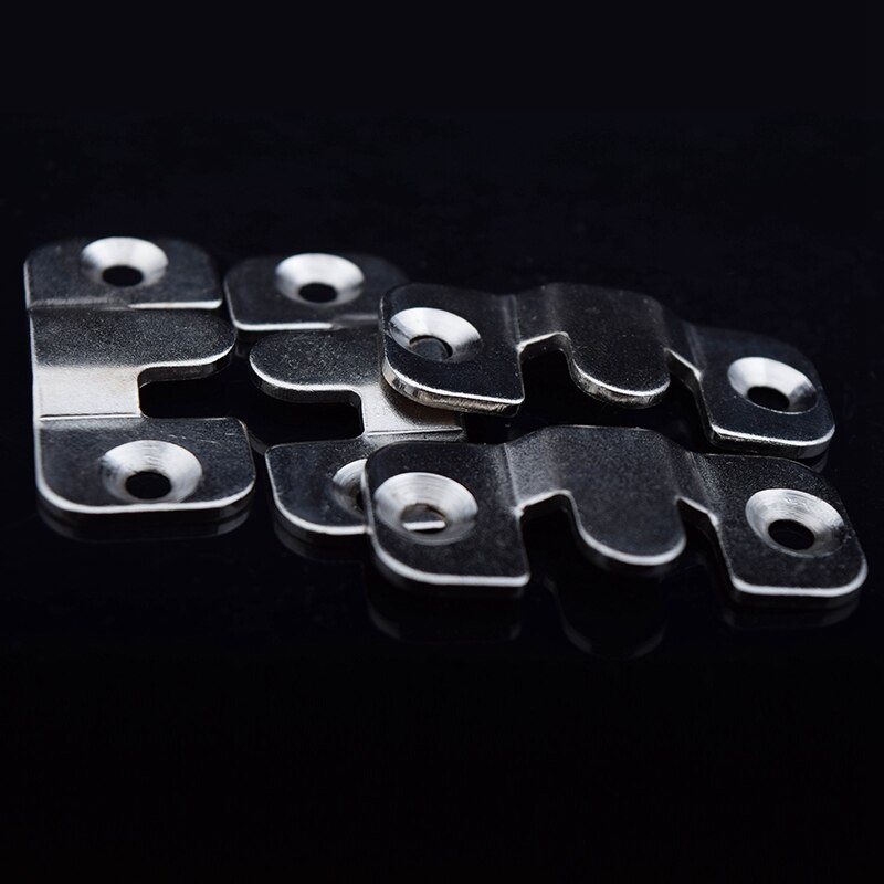 20 st/lot rostfritt stål eller järn förreglade infälld krok ram bilder krokar hängare: Järns storlekar