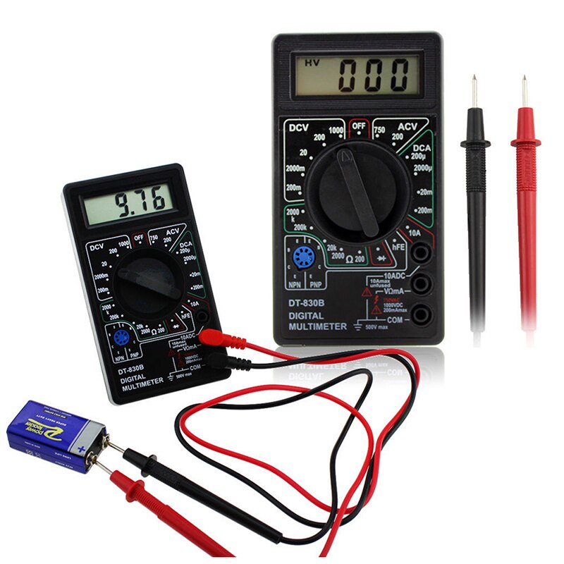 Digitale Multimeter Elektrische Voltmeter Amperemeter Ohm Tester Ac/Dc Amp Volt Meter