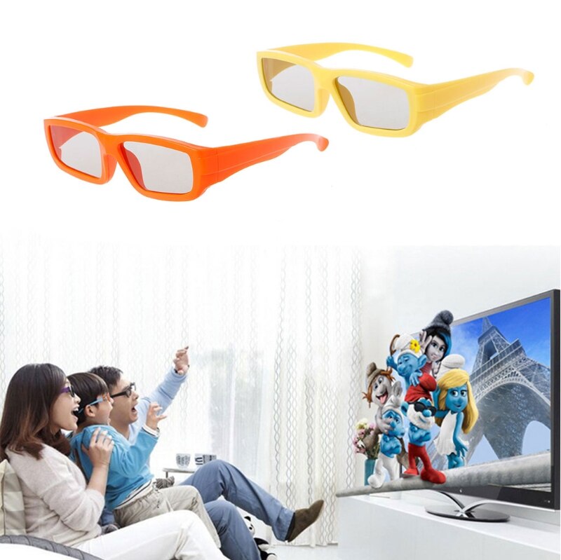 Gafas 3D talla para niños gafas circulares polarizadas pasivas 3D para Real D 3D TV cine película