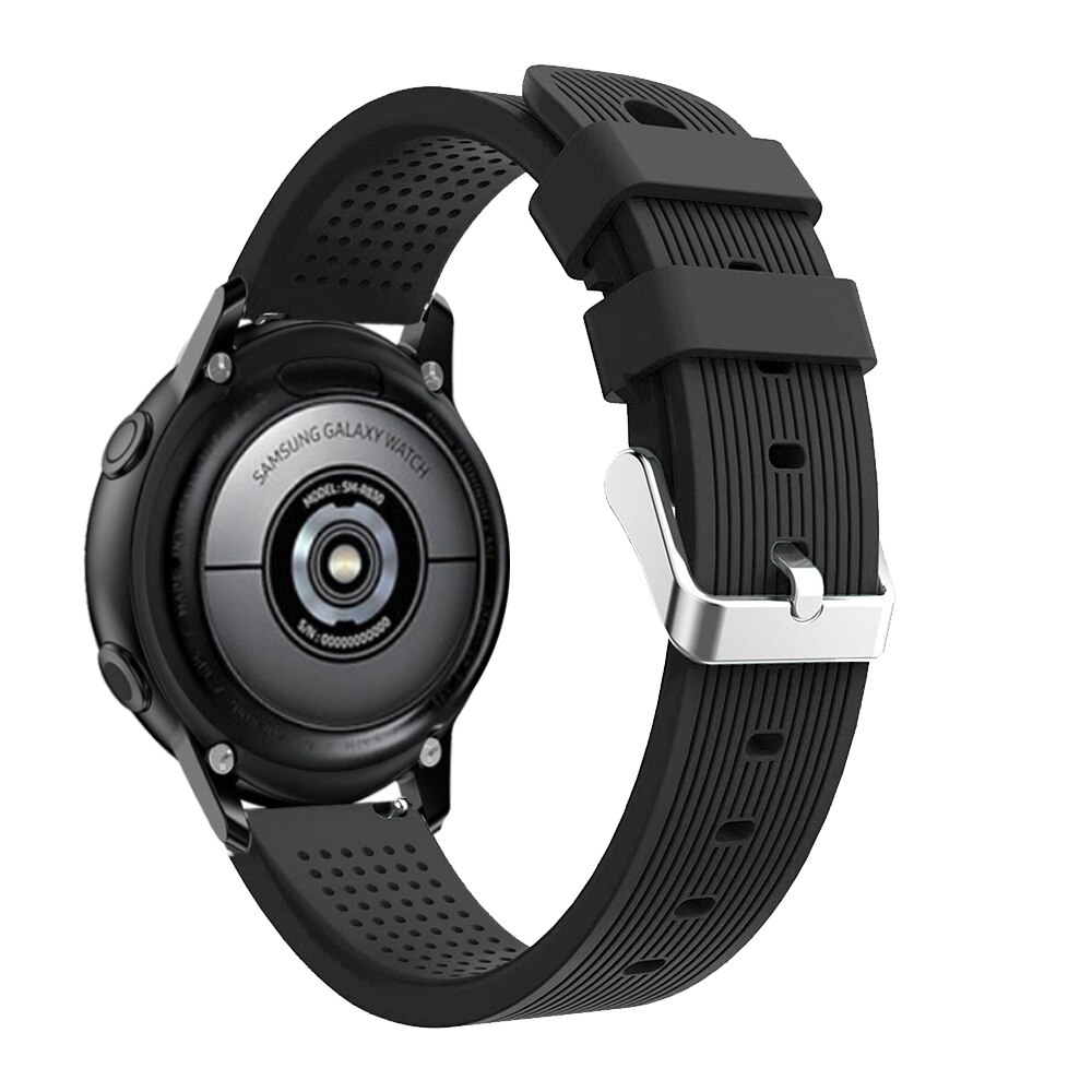 Vervangende siliconen horlogeband voor de active 2 , samsung galaxy watch active 2 , gear 40mm 44mm 42mm , gear  s2 sport 20mm horlogeband.