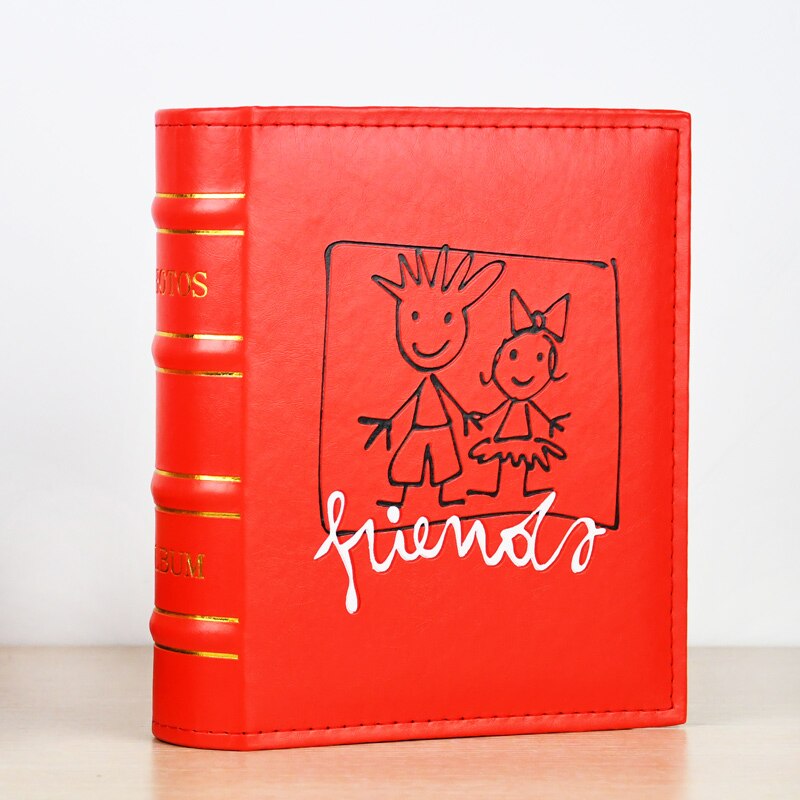 Album Insert-Type Family Album 5-Inch Leather Surface Photo Album 200 Children Baby Growth Album