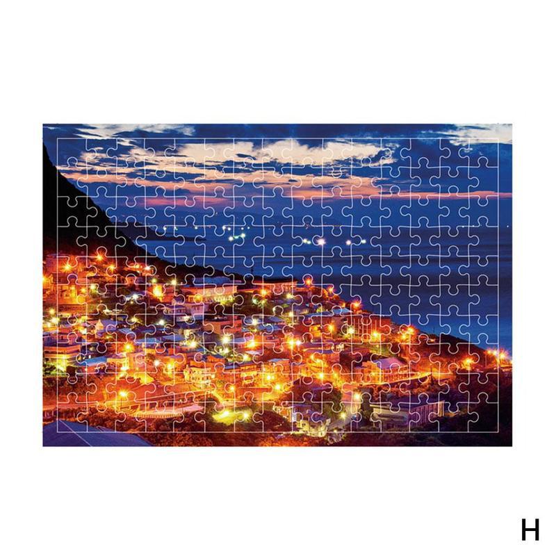 150 Piece Tube Scenery Intelligent Puzzles For Children Interactive Jigsaw Education Learning Brain Adults Teaser Toy Assem L7P0: H