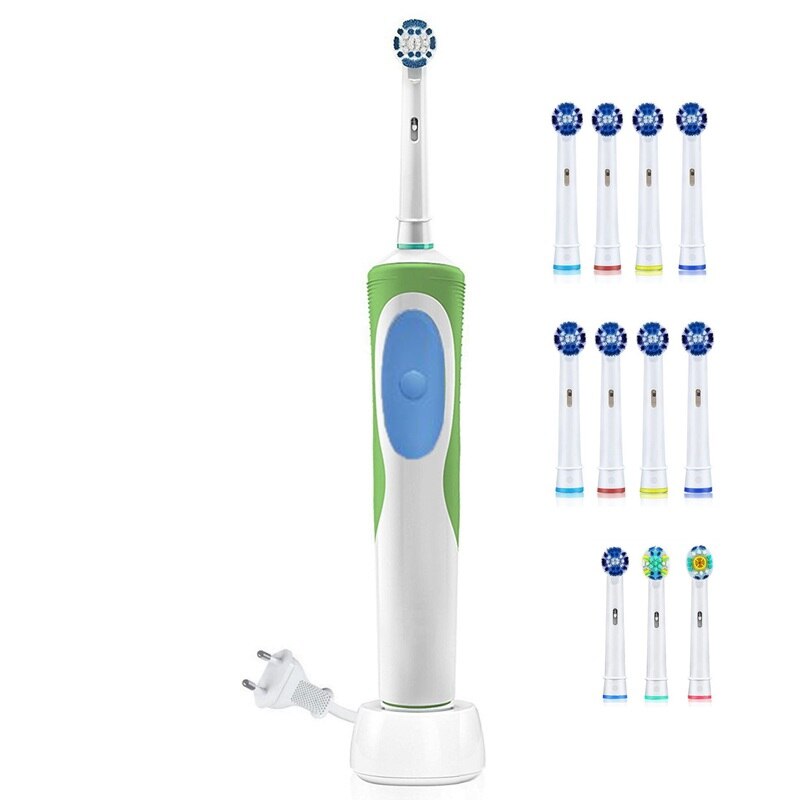 precision rechargeable electric toothbrush for children kids adults ultrasonic toothbrush waterproof sonic teeth brush: total 11 brush head