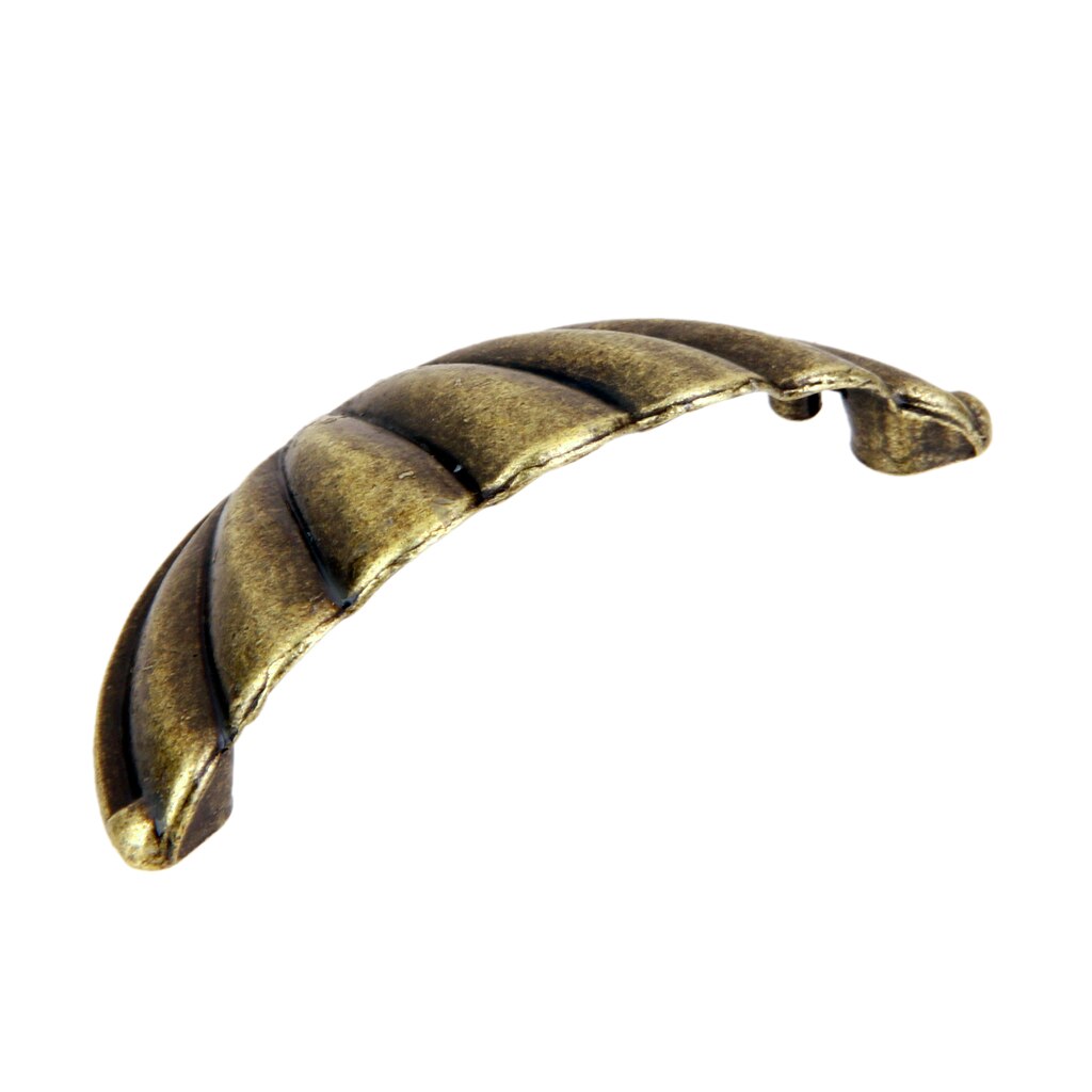 Antique Brass Shell Knob Cupboard Door Cabinet Drawer Furniture Pull Handle