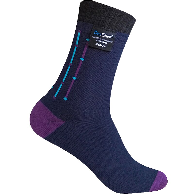 DexShell Waterproof Socks Outdoor Sports Cycling Running Hiking Fishing Sock Skiing Lightweight Breathable Waterproof Socks: DS653NVYJAC / XL