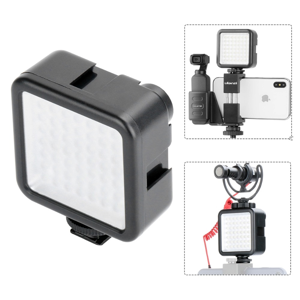 Support trépied lumière LED barre d'extension de Microphone pour DJI Osmo Mobile 3 2 poches Zhiyun lisse 4 3 accessoires de cardan portables