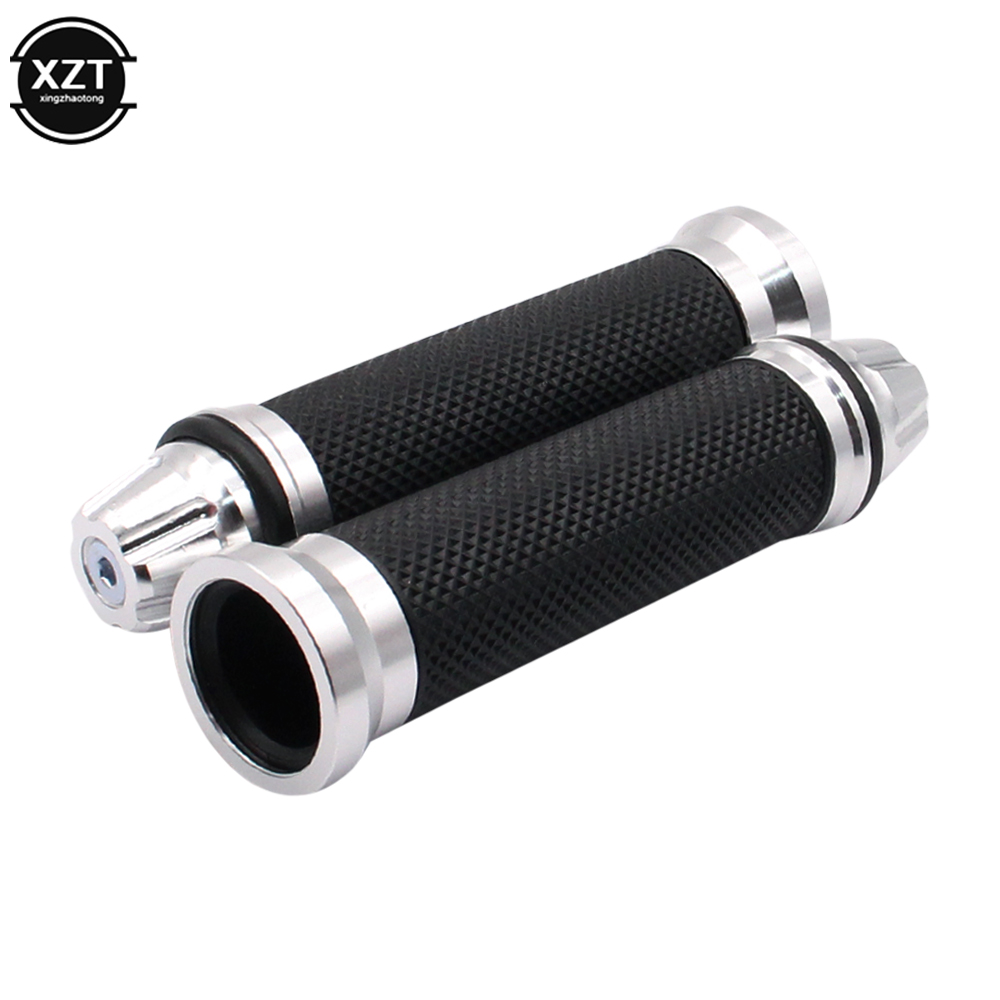 Motorcycle Grips Hand Rubber Pedal Biker Handlebar Clench Modified Handle Throttle Turn Grip Settle Handle Grips 22/24mm: Orange